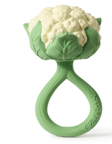 OLI&CAROL CAULIFLOWER rattle toy sonajero ecológico