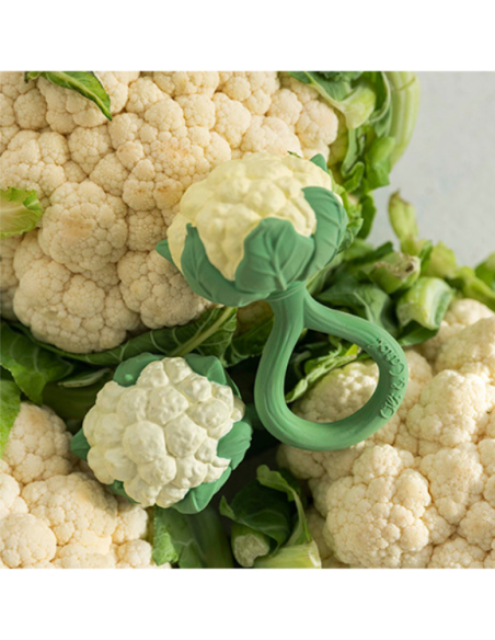OLI&CAROL CAULIFLOWER rattle toy sonajero ecológico