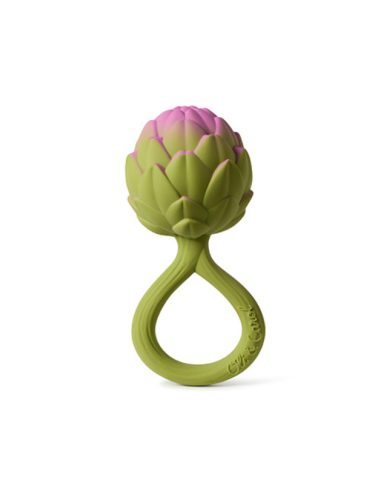 OLI&CAROL ARTICHOKE rattle toy sonajero ecológico