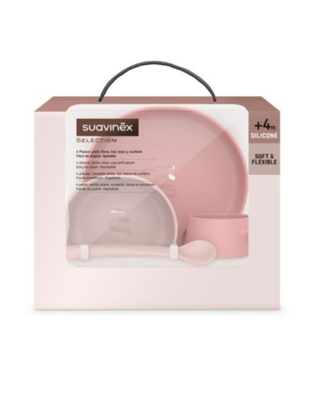 SUAVINEX Vajilla para bebé de silicona soft color