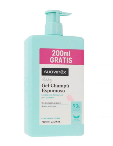 SUAVINEX KIDS GEL&CHAMPÚ ESPUMOSO 750 ml