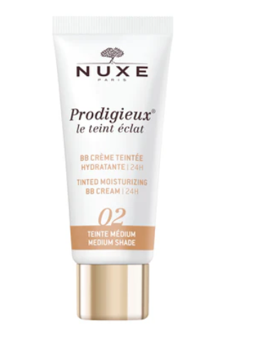 NUXE PRODIGIEUX BB CREAM hidratante 48 hs. tono 2