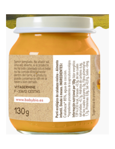 BABYBIO POTITO CALABAZA