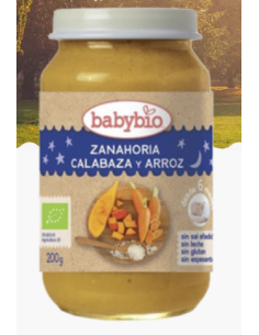 BABYBIO ZANAHORIA CALABAZA Y ARROZ