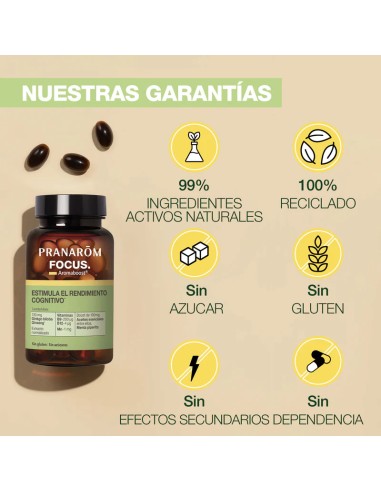 PRANAROM AROMABOOST FOCUS 60 cápsulas