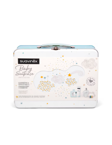 SUAVINEX MALETA METÁLICA BABY SUITCASE SET COLOR AZUL
