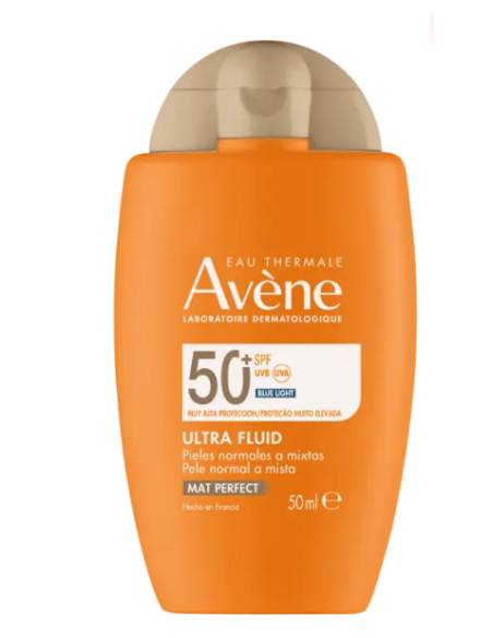 AVÉNE FOTOPROTECTOR ULTRA FLUIDO MAT PERFECT 50+ color 50ml