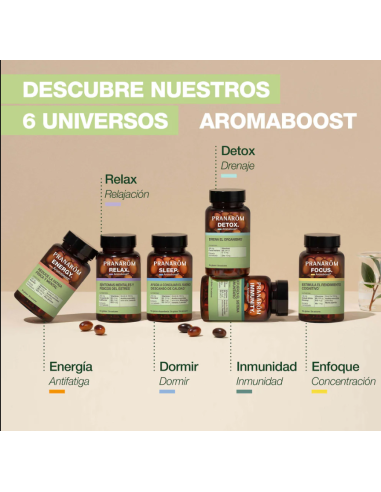 PRANAROM AROMABOOST SLEEP 60 CAPSULAS