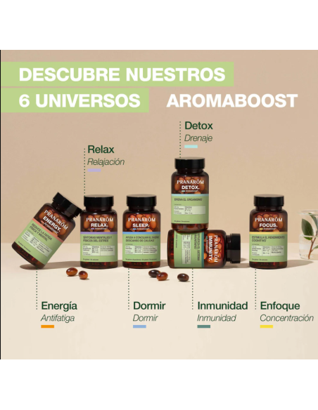 PRANAROM AROMABOOST SLEEP 60 CAPSULAS