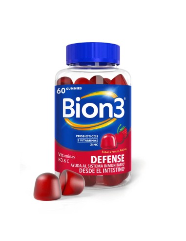 BIO 3 DEFENSE GUMMIES SABOR FRUTOS ROJOS 60...