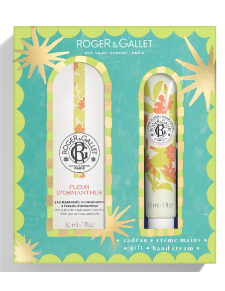 ROGER&GALLET COFRE NAVIDAD AGUA PERFUMADA FLEUR D'OSMANTHUS 30ml+ CREMA DE MANOS 30ml