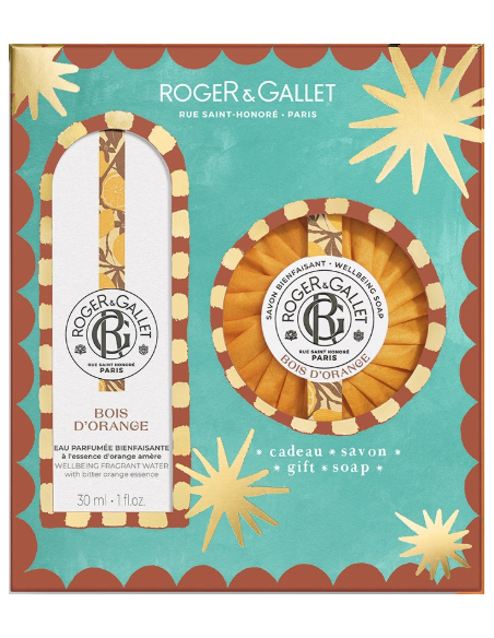 ROGER&GALLET COFRE NAVIDAD AGUA PERFUMADA BOIS D' ORANGE+ JABÓN