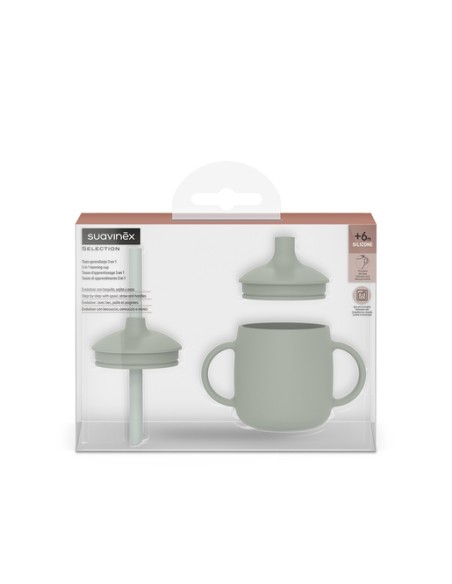 SUAVINEX TAZA APRENDIZAJE 3 EN 1 SELECTION VERDE