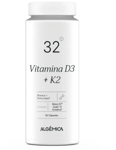 ALGEMICA 32 VITAMINA D3+K2 40 CÁPSULAS