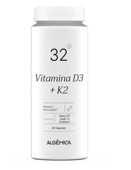 ALGEMICA 32 VITAMINA D3+K2 40 CÁPSULAS