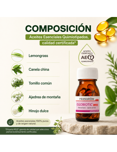 PRANAROM OLEOBIOTIC VIAS URINARIAS 15 CAPSULAS.