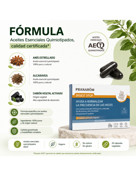 PRANAROM DIGESTAROM DIGEST STOP 20 CAPSULAS