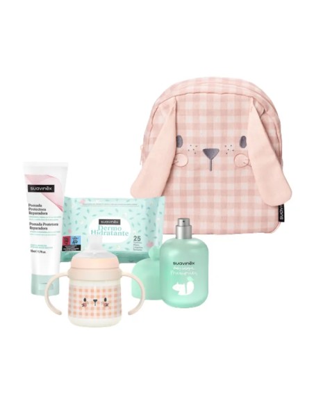 SUAVINEX MOCHILA GUARDERIA CONEJO CON COSMÉTICA