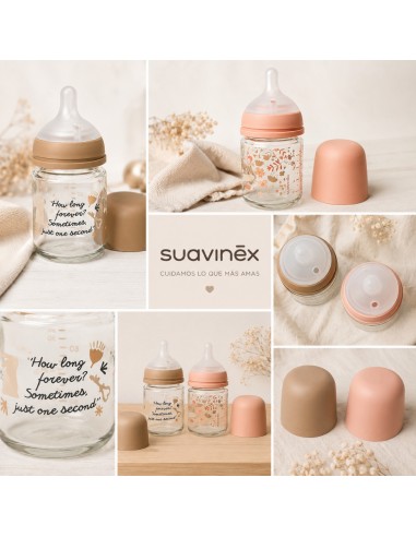 SUAVINEX BIBERON VIDRIO BOCA ANCHA TETINA TS 120ml