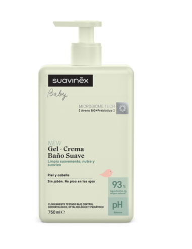 SUAVINEX GEL- CREMA BAÑO SUAVE 750ml