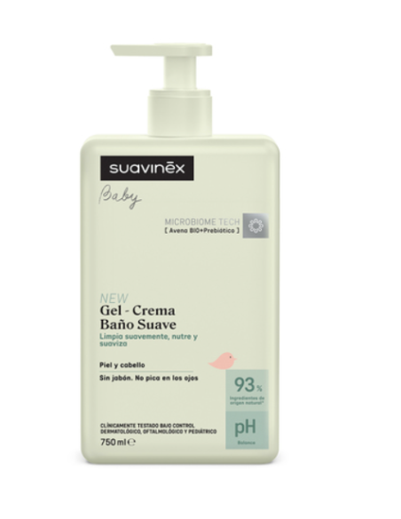 SUAVINEX GEL- CREMA BAÑO SUAVE 750ml