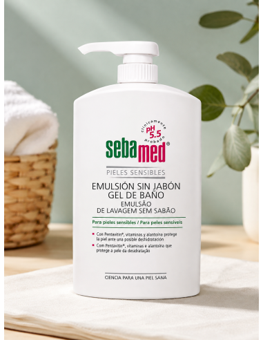 SEBAMED EMULSION SIN JABON GEL DE BAÑO 1000 ml